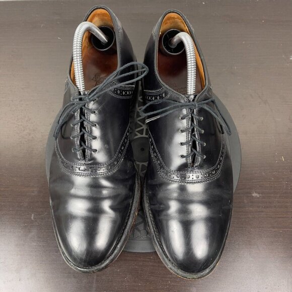 ALLEN EDMONDS Shelton Oxfords Dress Shoes Black Leather Mens Size 8.5 - Picture 6 of 10